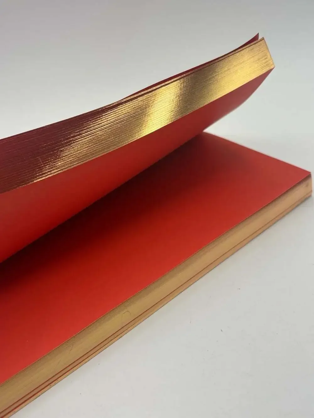 WMS & CO. Red Notepad with Gilded Edge 185 Sheets